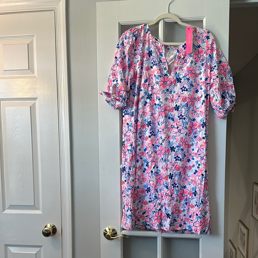 NWT Lilly Pulitzer Vibrant Pink and Blue dress